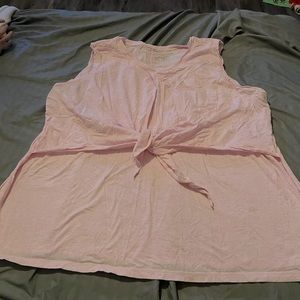 Pink latched momma nursing sleeve less top